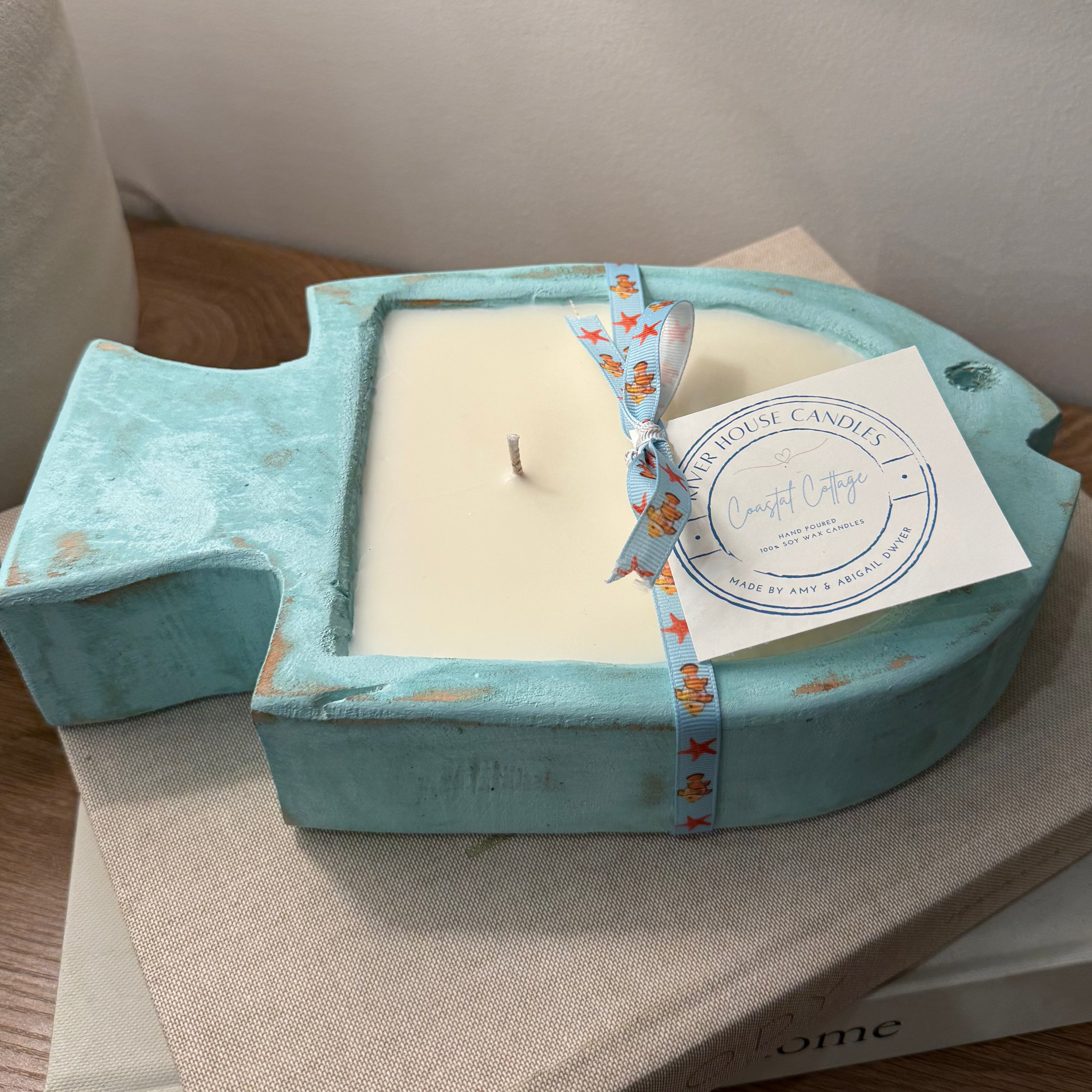 Fish Dough Bowl Candle